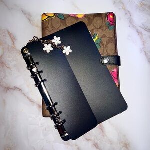 COACH Notebook Binder Adapter Insert and Pockets ONLY | NOTEBOOK* Not Included